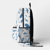 Sharks & Manta Rays｜Ocean Art Design プリントバックパック (右)