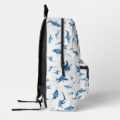 Sharks & Manta Rays｜Ocean Art Design プリントバックパック (左)
