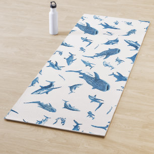 Sharks & Manta Rays|Ocean Art Design ヨガマット
