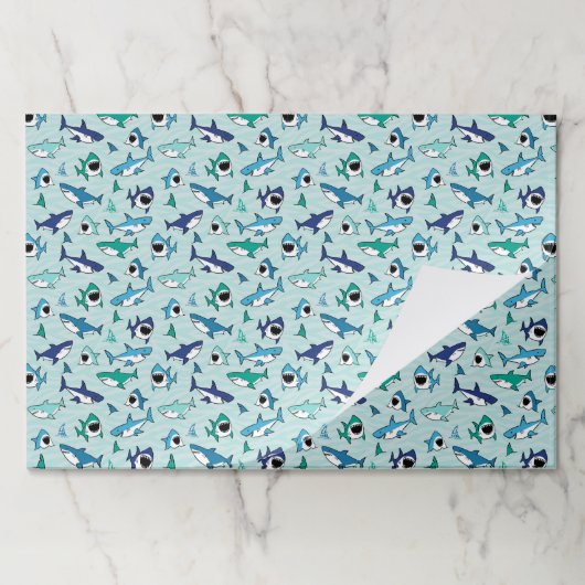 Sharks Paper Placemats ペーパーパッド (折り畳み)