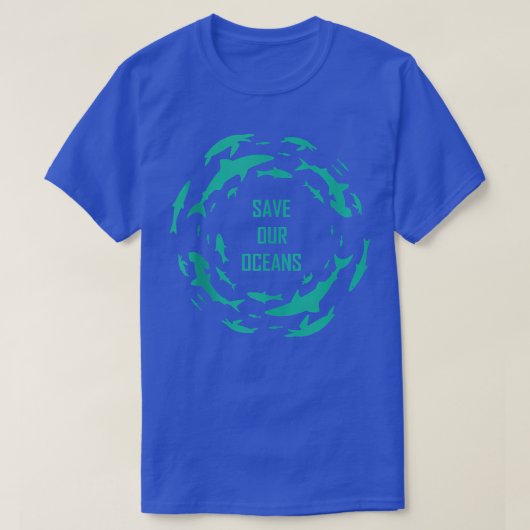 SharkSAVE OUR OCEANS SHARKS Scuba Diver Gift Tシャツ (デザイン正面)