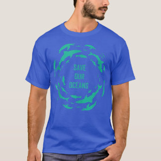 SharkSAVE OUR OCEANS SHARKS Scuba Diver Gift Tシャツ