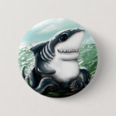Sharktopus 缶バッジ (正面)