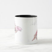 Sharkyの鮫-子供の鮫の芸術のコンボのマグ マグカップ (中央)
