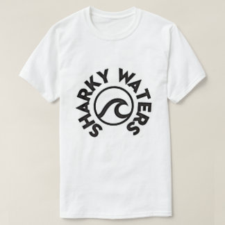 Sharkyは元のロゴのティーに水をまきます Tシャツ