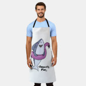 Sharky Summer Fun エプロン (着用した状態)