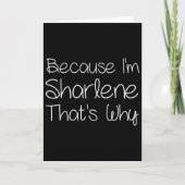 Sharlene Funny Personalized Birthday Women Name Gi カード (正面)