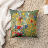 Sharles著クリムトのスタイルの花園の枕 クッション (ブランケット)