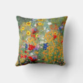 Sharles著クリムトのスタイルの花園の枕 クッション (裏面)