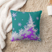 Sharles著ティール(緑がかった色)のクリスマスツリーの休日 クッション (ブランケット)