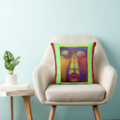 Sharles著ペルーの芸術の顔Stufy クッション (椅子)