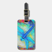 Sharles著素晴らしく青いトンボ ラゲッジタグ (正面縦)