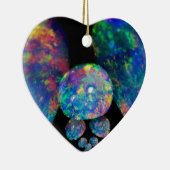 Sharles著黒いオパールのExtradinairのギフト セラミックオーナメント (右)