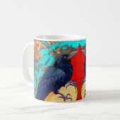 Sharles著黒檀のカラスそして卵 コーヒーマグカップ (正面左)