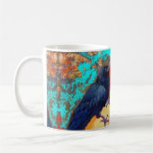 Sharles著黒檀のカラスそして卵 コーヒーマグカップ (左)