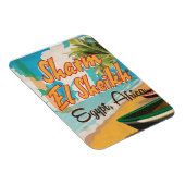 Sharm El Sheik – エジプトのヴィンテージ旅行ポスター マグネット (右側)