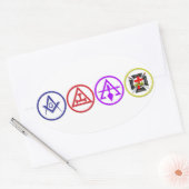 Sharners and Friends Edition 楕円形シール (封筒)