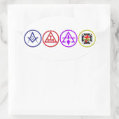 Sharners and Friends Edition 楕円形シール (バッグ)