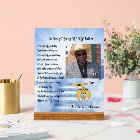 Sharners Mason Memorial写真 アクリルサイン (ウェディング)