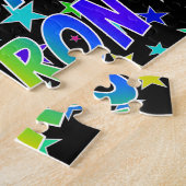 "SHARON"名、おもしろい"ハッピーバースデー" ジグソーパズル (側面)