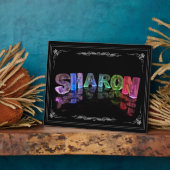 Sharon - 3Dライトの名前Sharon (写真) フォトプラーク (側面)