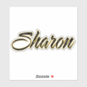 Sharon black gold Lettering Aufkleber Sticker シール (シート)
