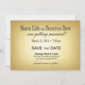 Sharon & Demetrius Las Vegas日付を保存 セーブザデート (裏面)