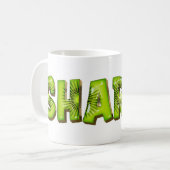 Sharon Name Kiwi Style Tasse Teetasse Kaffeetasse コーヒーマグカップ (正面左)