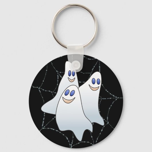 SHARON SHARPEによるスパイダーウェブ上のスプーク3 キーホルダー (正面)