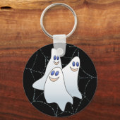 SHARON SHARPEによるスパイダーウェブ上のスプーク3 キーホルダー (正面)