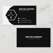 Sharp Edge バーバーショップ ビジネスカード