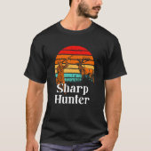 Sharp Hunter Fathers Day Hunting Parents Animal Sh Tシャツ (正面)