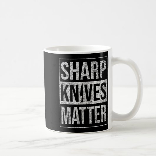 SHARP KNIVES CHEF KNIFE CULINARY SKILLS PRECISION コーヒーマグカップ (右)