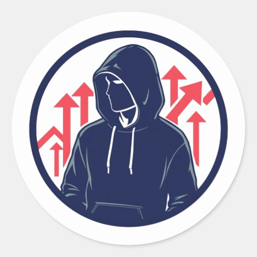 Sharp Trading Edge Sticker ラウンドシール (正面)