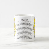 Sharpe、歴史、意味および頂上 コーヒーマグカップ (中央)