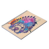 Sharpeiの原産のアメリカインディアンの責任者 ノートブック (左側)