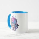 Sharpeiの原産のアメリカインディアンの責任者 マグカップ (正面左)