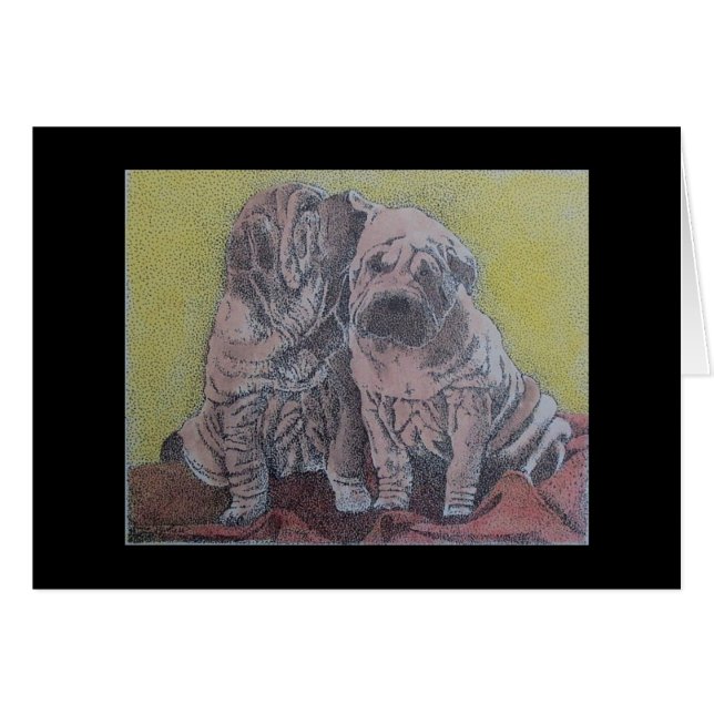 sharpeiの子犬 (正面横)