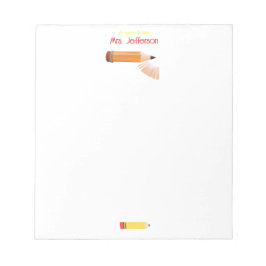 Sharpen Colored Crayon Kindergarden Teacher ノートパッド