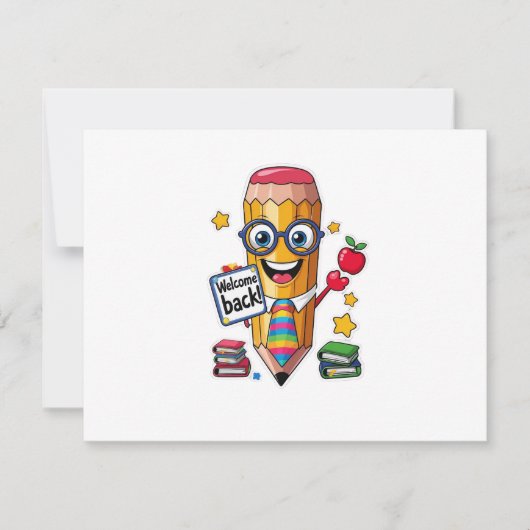 Sharpened & Smiling – Back to School Flat Card (正面)