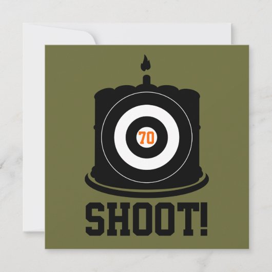 Sharpshooter's 70誕生日-狩り招待状 招待状 (正面)