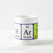 Sharyn定期的なテーブル名mug コーヒーマグカップ (中央)