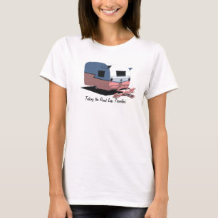 Shastaのキャンピングカーのピンク Tシャツ