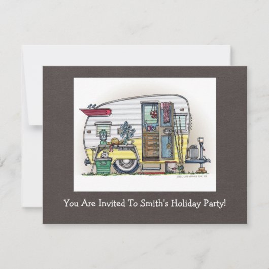 ShastaのキャンピングカートレーラーRV 招待状 (正面)