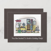 ShastaのキャンピングカートレーラーRV 招待状 (正面/裏面)