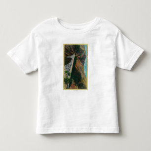 Shastaの川上の太平洋のハイウェー橋 トドラーTシャツ