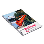 Shastaの日光のポートランドサンフランシスコポスター ノートブック (右側)