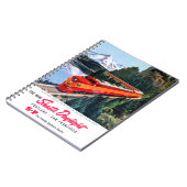 Shastaの日光のポートランドサンフランシスコポスター ノートブック (左側)