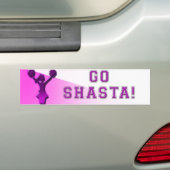 Shastaは行きます! バンパーステッカー (車上)