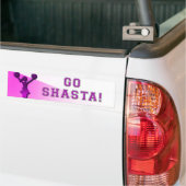 Shastaは行きます! バンパーステッカー (トラック上)